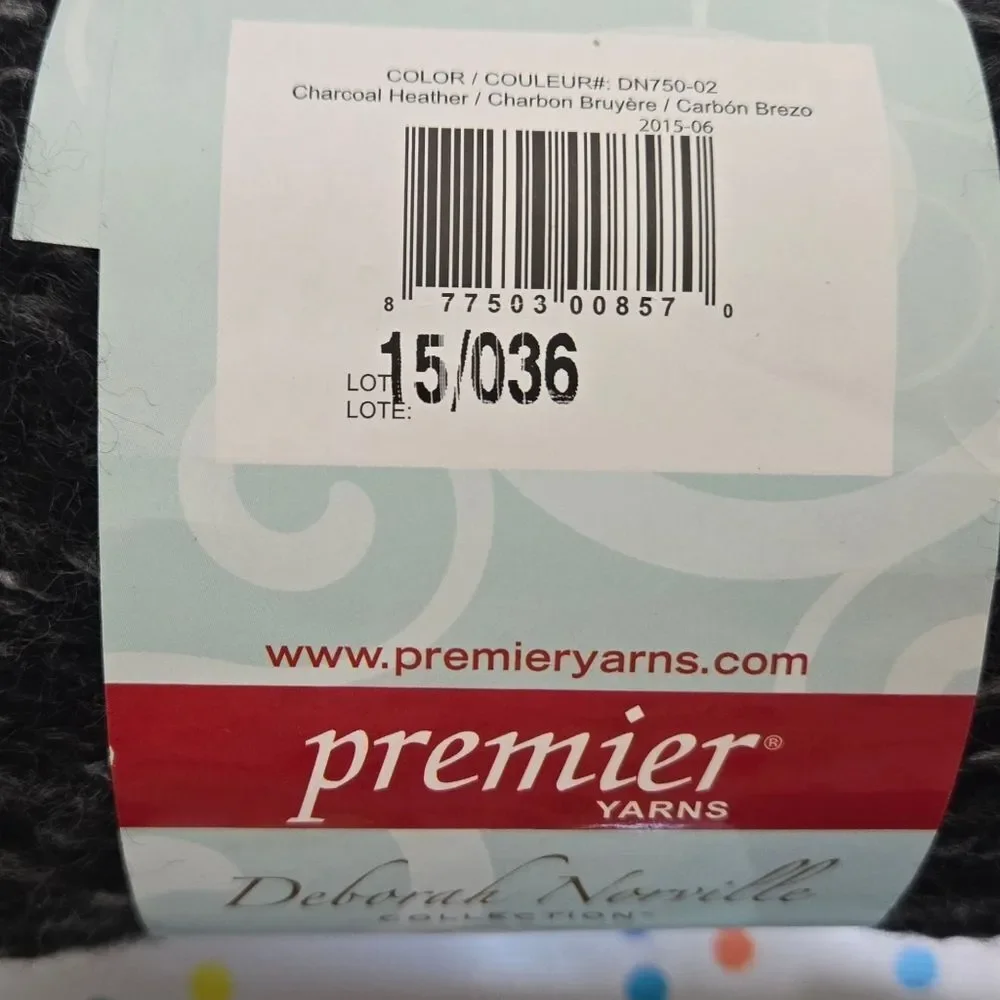 Premier Yarns Serenity Chunky Charcoal Heather Yarn